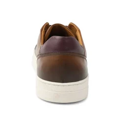 Bruno Magli Dante Lace-To-Toe Leather Sneaker Cognac Hot