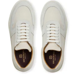Bruno Magli Darian Sneaker Canvas Off White Clearance