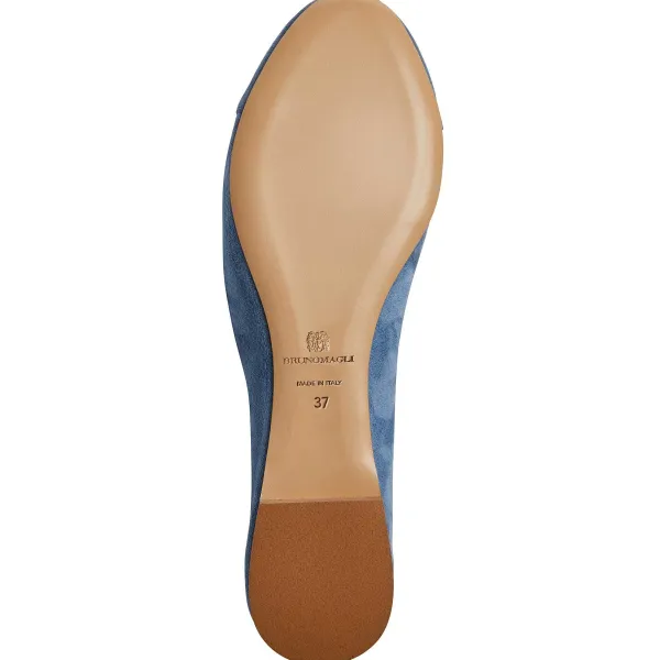 Bruno Magli Donatella Ballet Flat Light Blue Suede