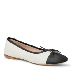 Bruno Magli Donatella Ballet Flat Black/Cream New