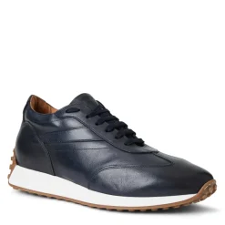 Bruno Magli Duccio Mid Leather Jogger Sneaker Navy New