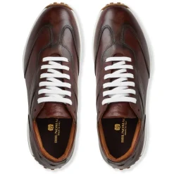 Bruno Magli Duccio Mid Leather Jogger Sneaker Rust New