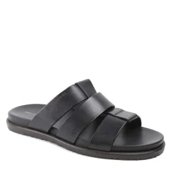 Bruno Magli Empoli Leather Slide Sandal Black Discount