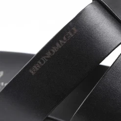 Bruno Magli Empoli Leather Slide Sandal Black Discount