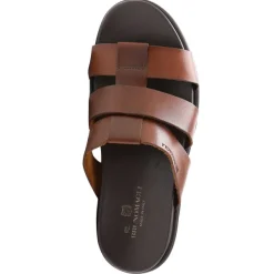 Bruno Magli Empoli Leather Slide Sandal Dark Brown Outlet