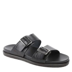 Bruno Magli Erasmo Double-Buckle Sandal Black Sale