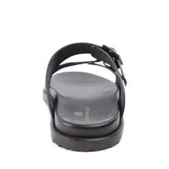Bruno Magli Erasmo Double-Buckle Sandal Black Sale