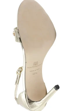 Bruno Magli Estelle Embellished Open-Toe Heel Gold Outlet