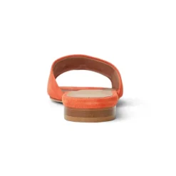 Bruno Magli Fabia Single Banded Slide Orange Suede