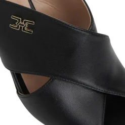 Bruno Magli Fatima Cross Band Heel Black Sale