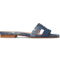 Bruno Magli Fina Single Band Sandal Denim Hot