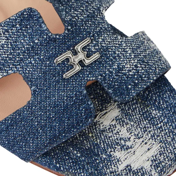Bruno Magli Fina Single Band Sandal Denim Hot