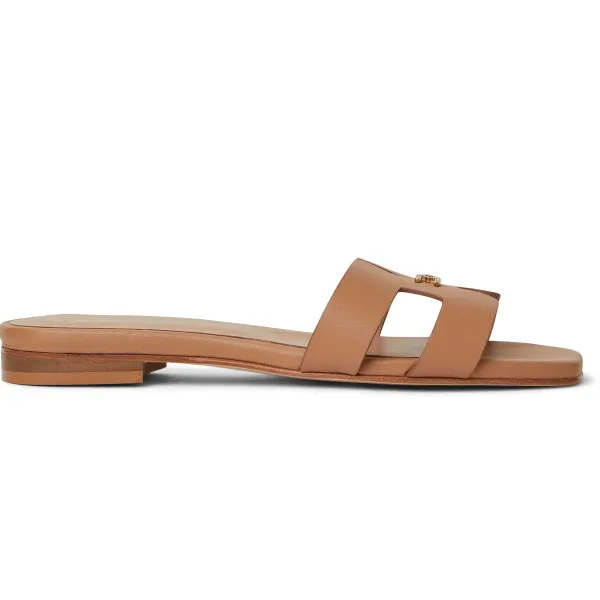 Bruno Magli Fina Single Band Sandal Cognac Cognac Leather