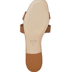 Bruno Magli Fina Single Band Sandal Cognac Cognac Leather