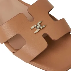 Bruno Magli Fina Single Band Sandal Cognac Cognac Leather