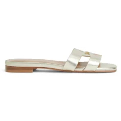 Bruno Magli Fina Single Band Sandal Metallic Gold Clearance