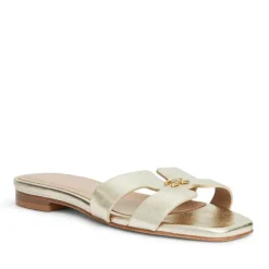 Bruno Magli Fina Single Band Sandal Metallic Gold Clearance