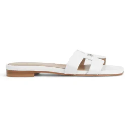Bruno Magli Fina Single Band Sandal White White Leather Outlet