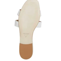 Bruno Magli Fina Single Band Sandal White White Leather Outlet