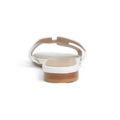Bruno Magli Fina Single Band Sandal White White Leather Outlet