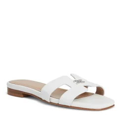 Bruno Magli Fina Single Band Sandal White White Leather Outlet