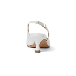 Bruno Magli Fiona Slingback Pump White Crinkled Patent White Patent Leather Online