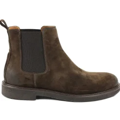 Bruno Magli Gasol Twin-Gore Chelsea Boot Dark Brown Sale