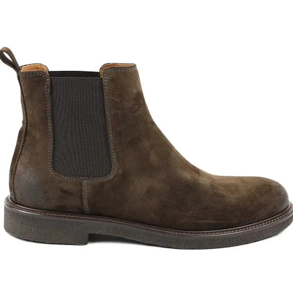 Bruno Magli Gasol Twin-Gore Chelsea Boot Dark Brown Sale