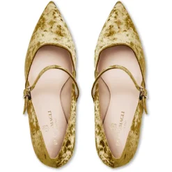 Bruno Magli Gemma Mary Jane Pump Olive Velvet Best