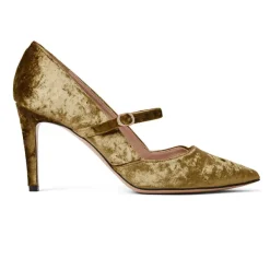Bruno Magli Gemma Mary Jane Pump Olive Velvet Discount