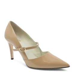 Bruno Magli Gemma Mary-Jane Leather Pump Honey Patent