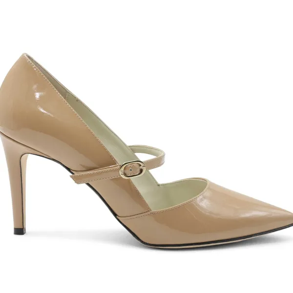 Bruno Magli Gemma Mary-Jane Leather Pump Honey Patent Online