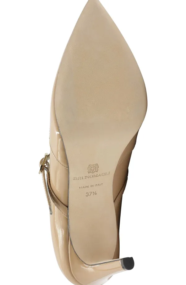 Bruno Magli Gemma Mary-Jane Leather Pump Honey Patent Online