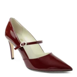Bruno Magli Gemma Mary-Jane Leather Pump Patent Bordeaux Sale