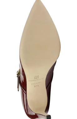 Bruno Magli Gemma Mary-Jane Leather Pump Patent Bordeaux Outlet