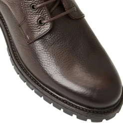 Bruno Magli Hunter Contemporary Lace Up Stretch Boot- Dark Brown Hot