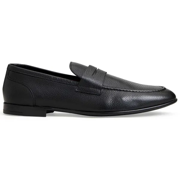 Bruno Magli Lastra Slip-On Leather Loafer-Black Black Leather Outlet