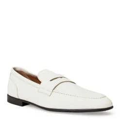 Bruno Magli Lastra Slip-On Leather Loafer-Off White Off-White Leather Best