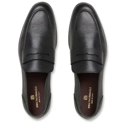 Bruno Magli Lastra Slip-On Leather Loafer-Black Black Leather Online