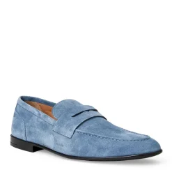 Bruno Magli Lastra Slip-On Suede Loafer-Light Blue Light Blue Suede Discount