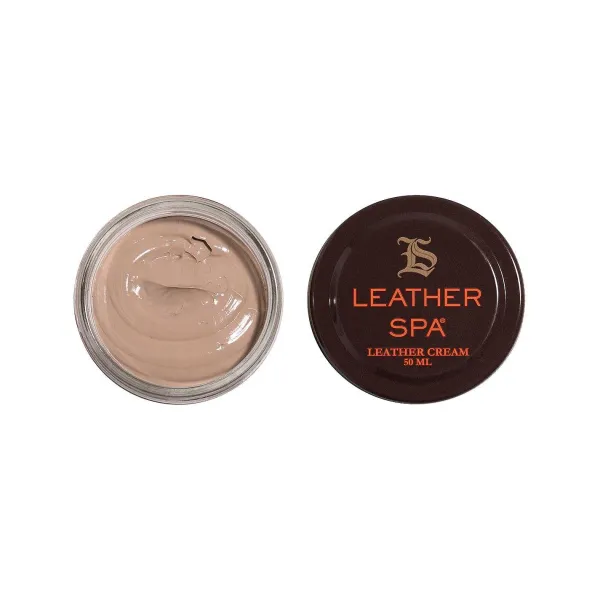 Bruno Magli Leather Spa Leather Cream - Beige Hot