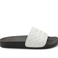 Bruno Magli Magnus Sporty Leather & Suede Slide - White White Leather Best