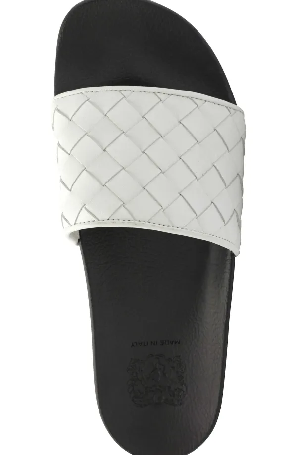 Bruno Magli Magnus Sporty Leather & Suede Slide - White White Leather Best