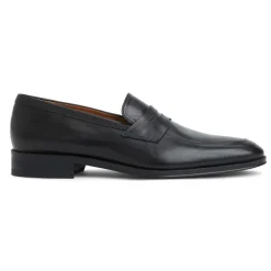 Bruno Magli Maioco Slip On Loafer Black Leather Hot