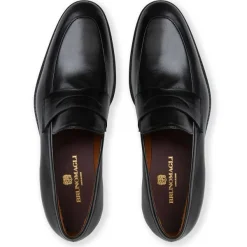 Bruno Magli Maioco Slip On Loafer Black Leather Hot