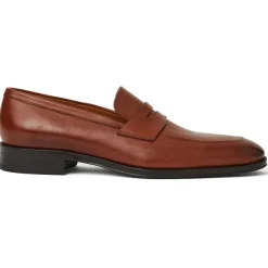 Bruno Magli Maioco Slip On Loafer Leather Cognac New