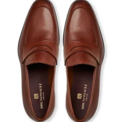 Bruno Magli Maioco Slip On Loafer Leather Cognac New