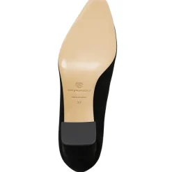 Bruno Magli Melania Square Toe Suede Pump Black Suede Clearance