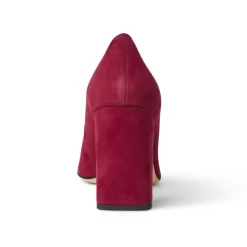 Bruno Magli Melania Square Toe Suede Pump Suede Ruby Clearance