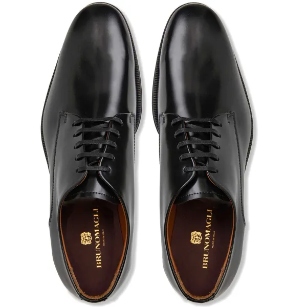 Bruno Magli Metti Oxford Black Leather Discount